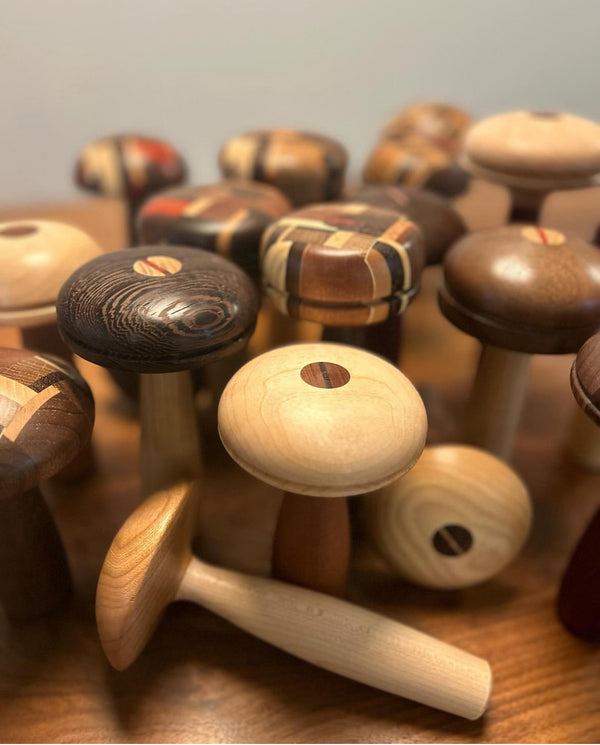 Darning Eggs & Mushrooms - Handmade